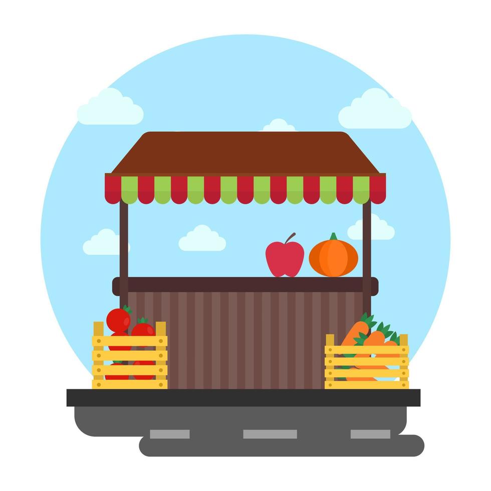 concepts de magasin de fruits vecteur