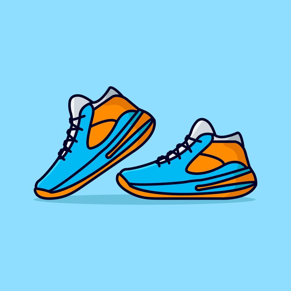 un vecteur d'illustration de chaussures de sport