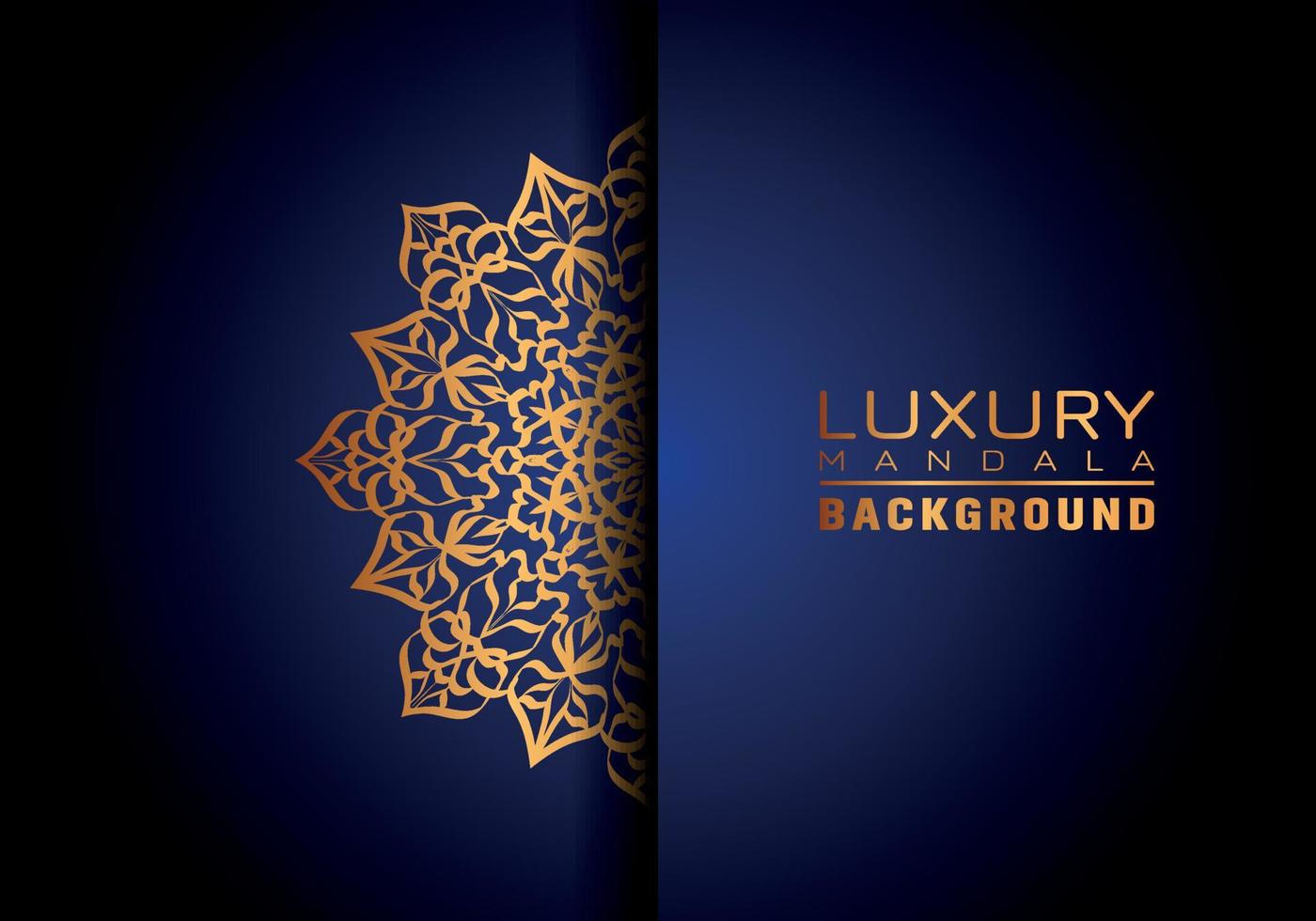 fond de logo de luxe mandala ornemental, style arabesque. vecteur