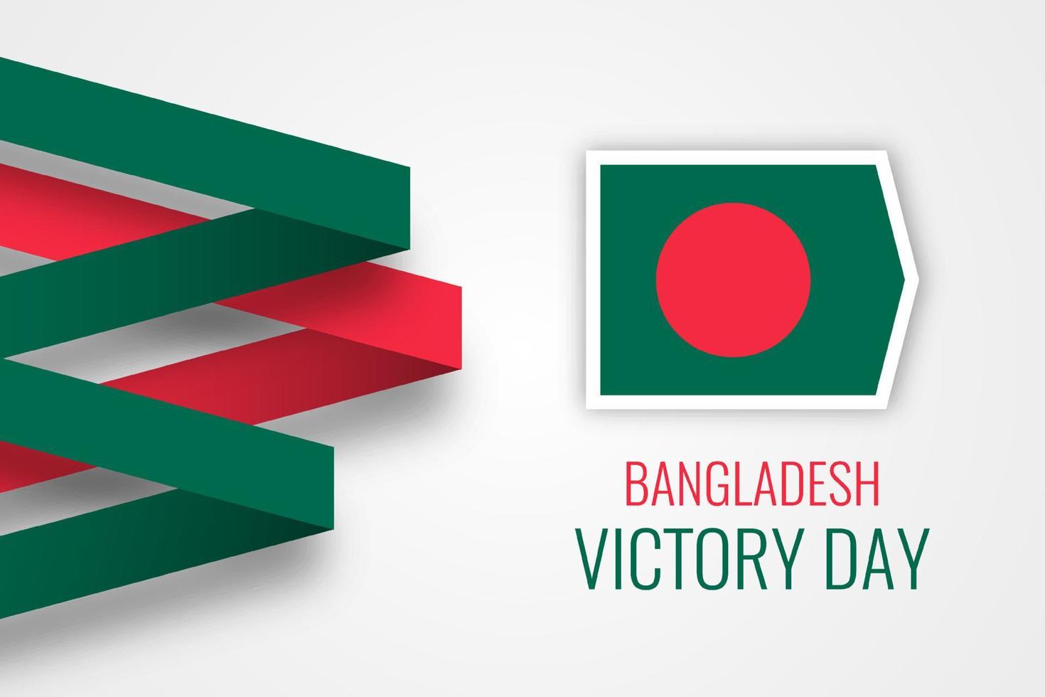 conception de modèle de célébration du jour de la victoire au bangladesh vecteur