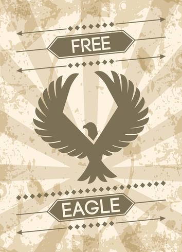 Affiche Eagle Grunge vecteur