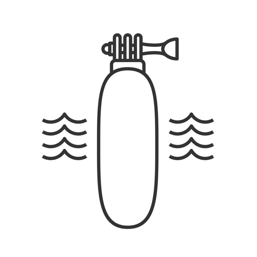 icône linéaire de poignée flottante. illustration de la ligne mince. symbole de contour. dessin de contour isolé de vecteur