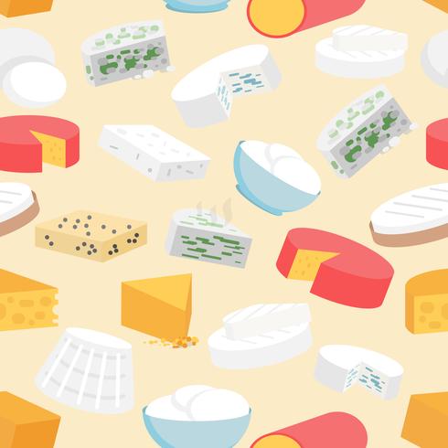 Fromage Seamless Pattern vecteur