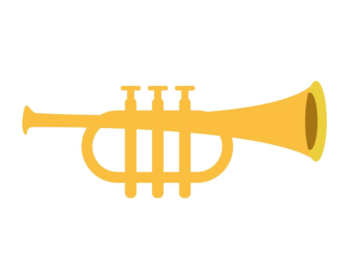 trompette air instrument musical icône vecteur