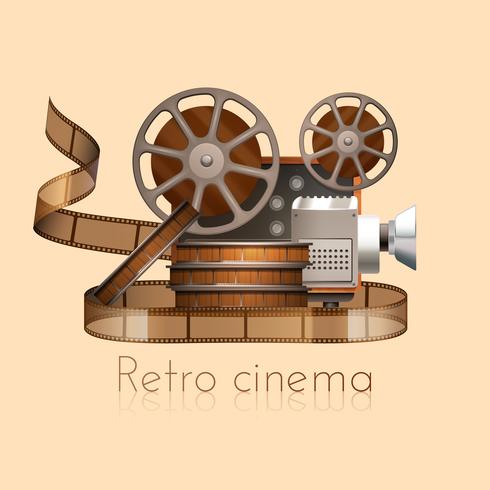 Illustration de film rétro vecteur