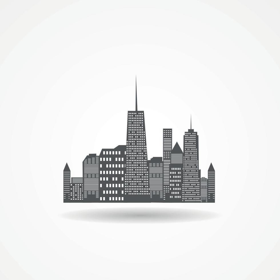 illustration vectorielle de ville icône vecteur