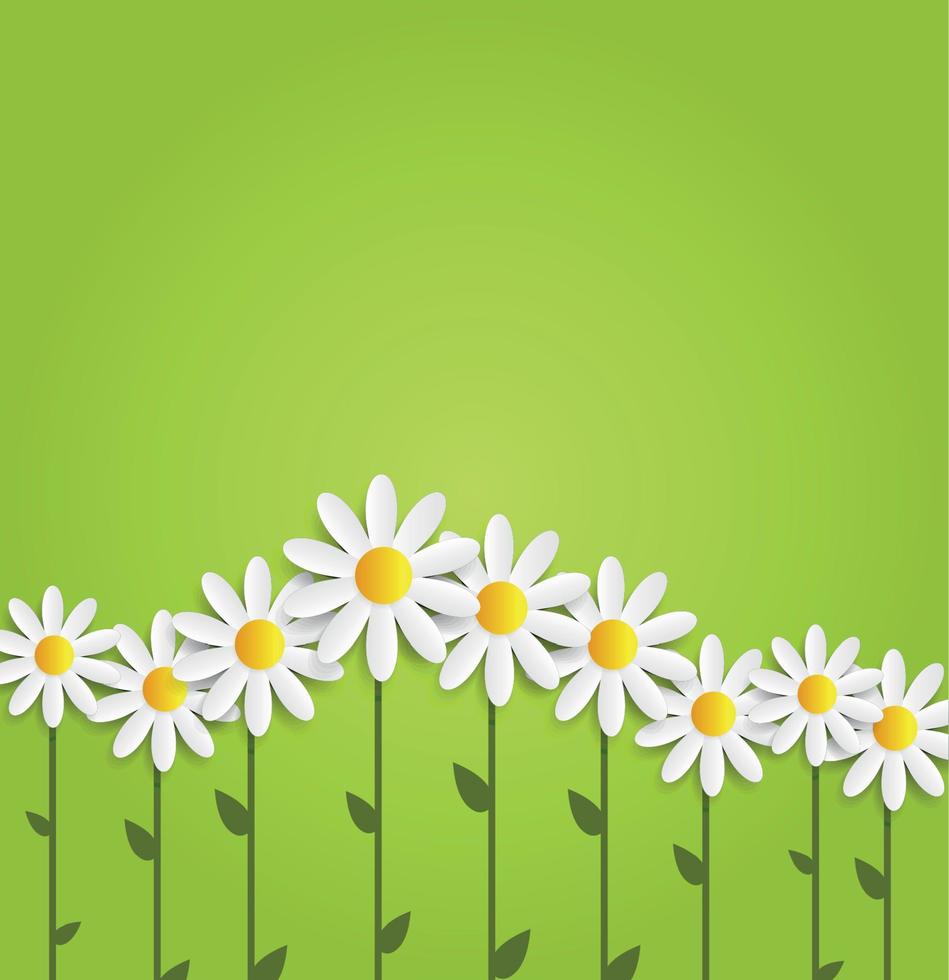 illustration vectorielle de flore daisyl design vecteur