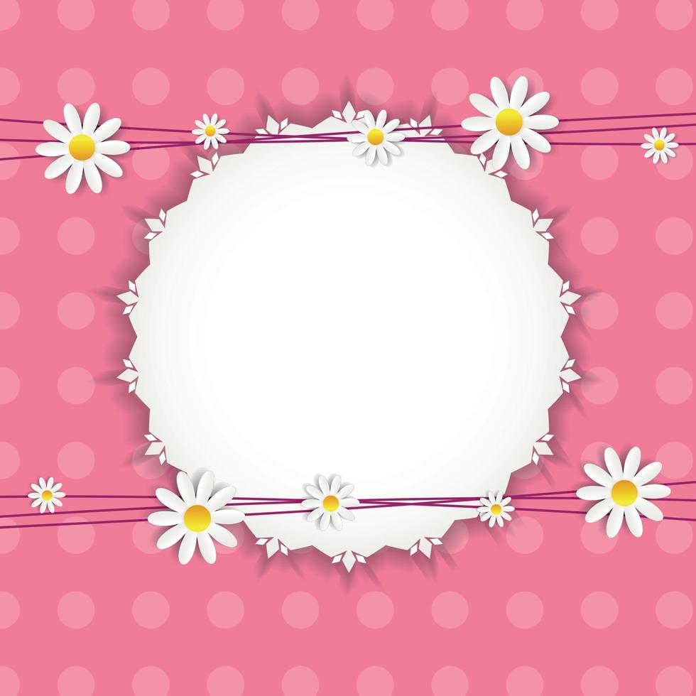 flore marguerite framel design vecteur illustartion