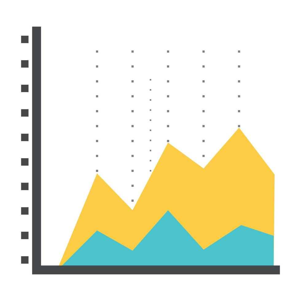 concepts de graphique en aires vecteur