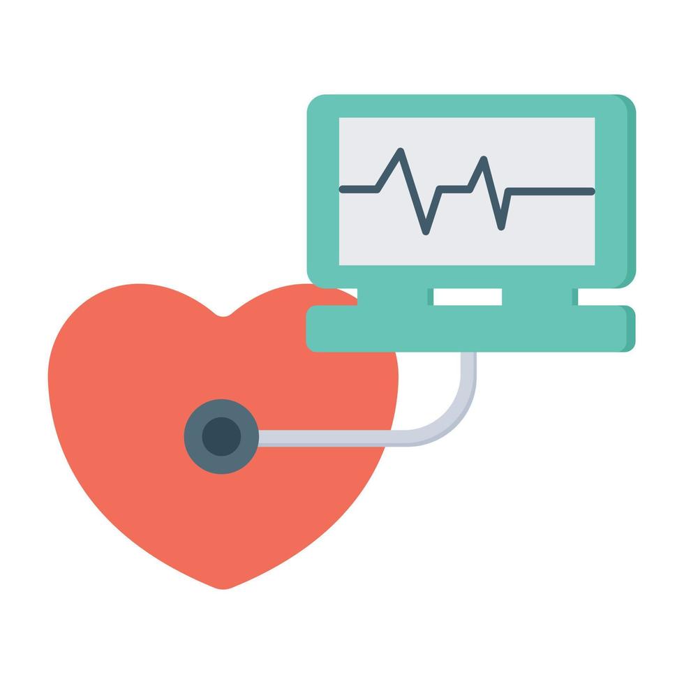 concepts de moniteur de rythme cardiaque vecteur