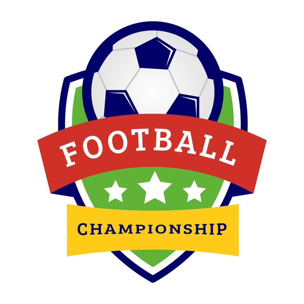 concepts de championnat de football vecteur