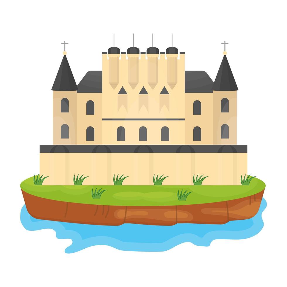 concepts de château du royaume vecteur