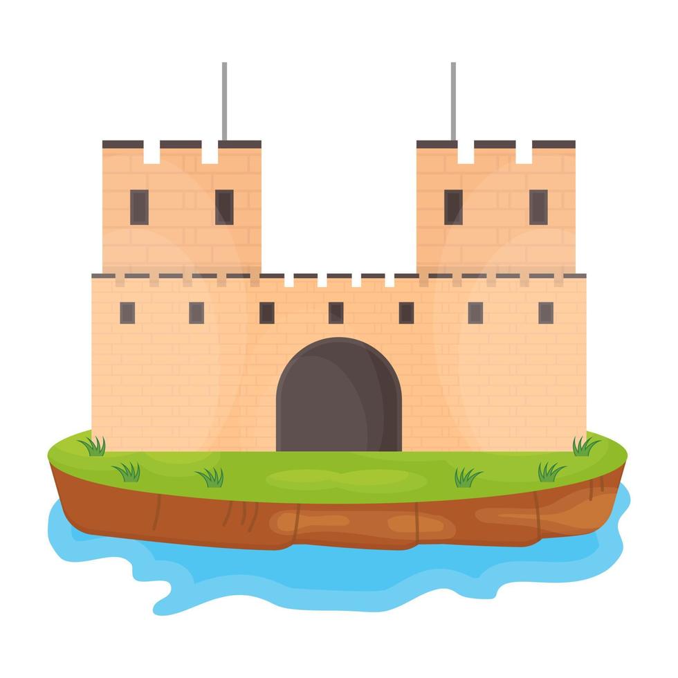 concepts de tour de château vecteur