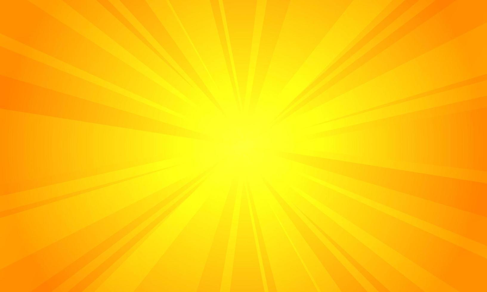 illustration vectorielle de fond jaune sunburst. vecteur