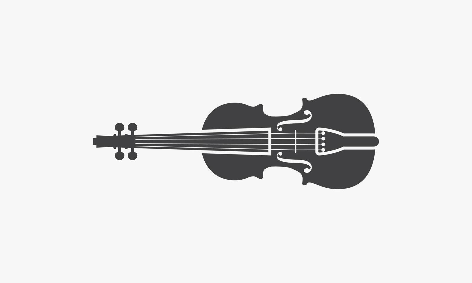 icône de violon. illustration vectorielle. isolé sur fond blanc. vecteur