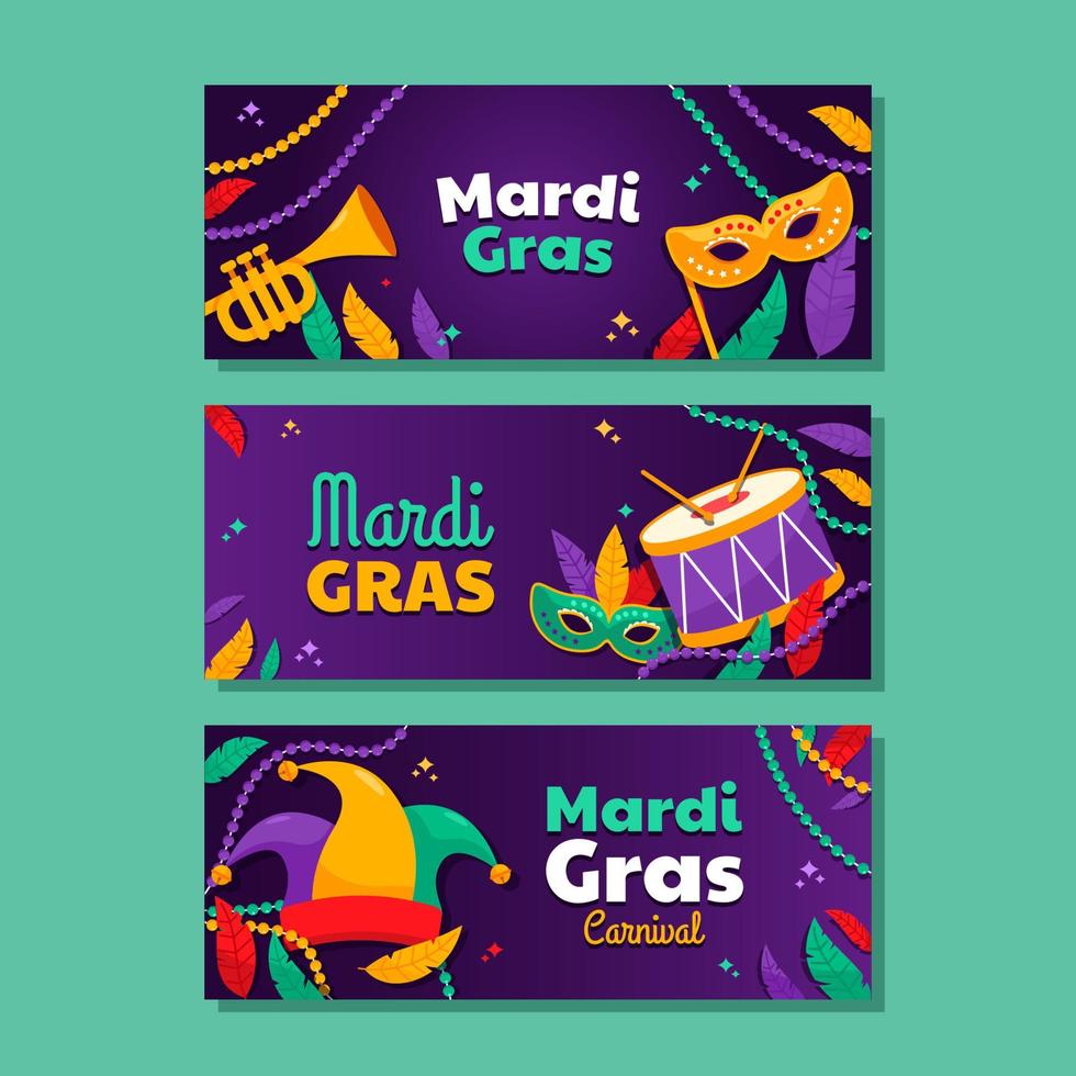 célébration du carnaval du mardi gras vecteur