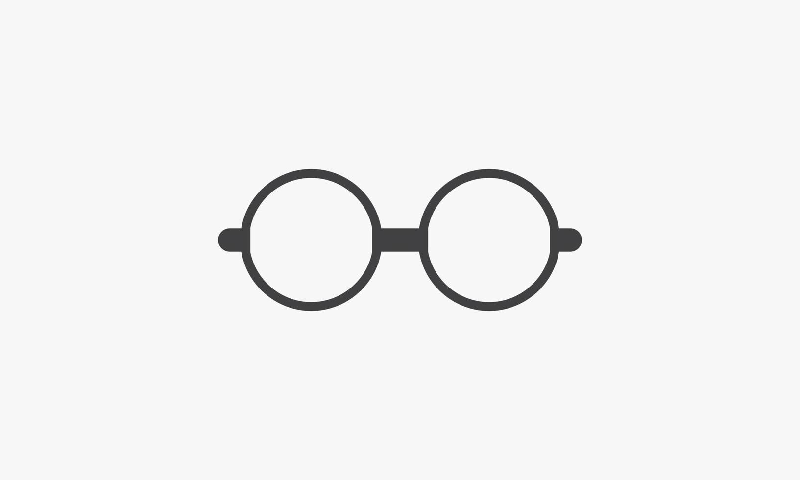 icône de ligne simple lunettes isolés sur fond blanc. vecteur