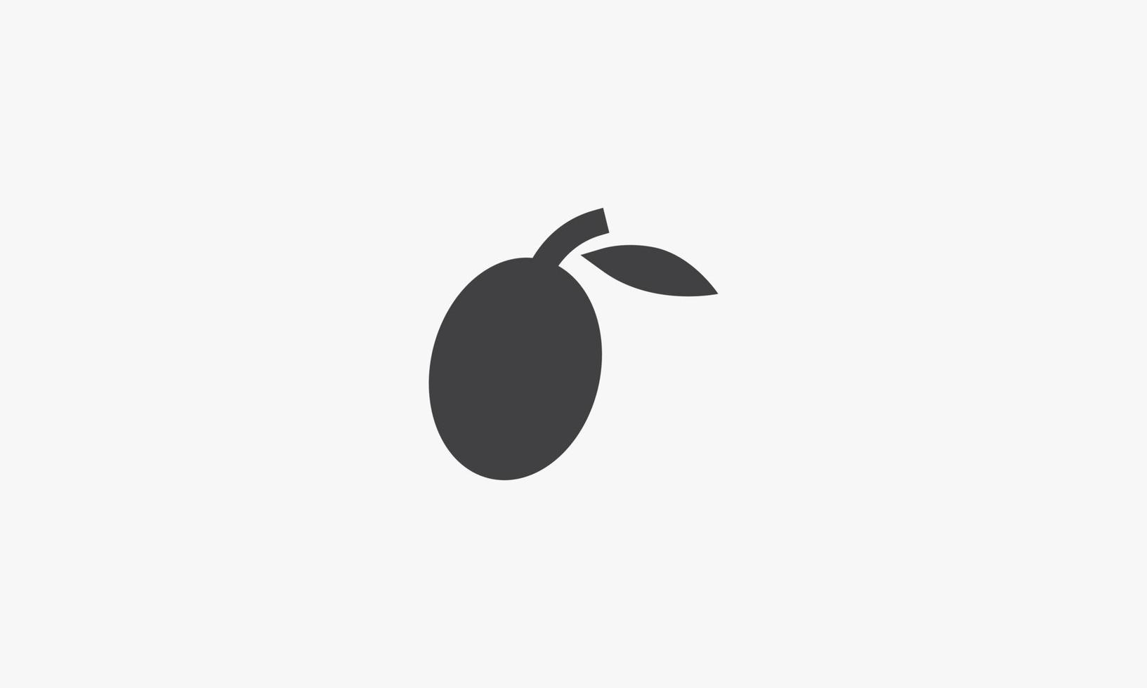illustration vectorielle d'olives sur fond blanc. icône créative. vecteur