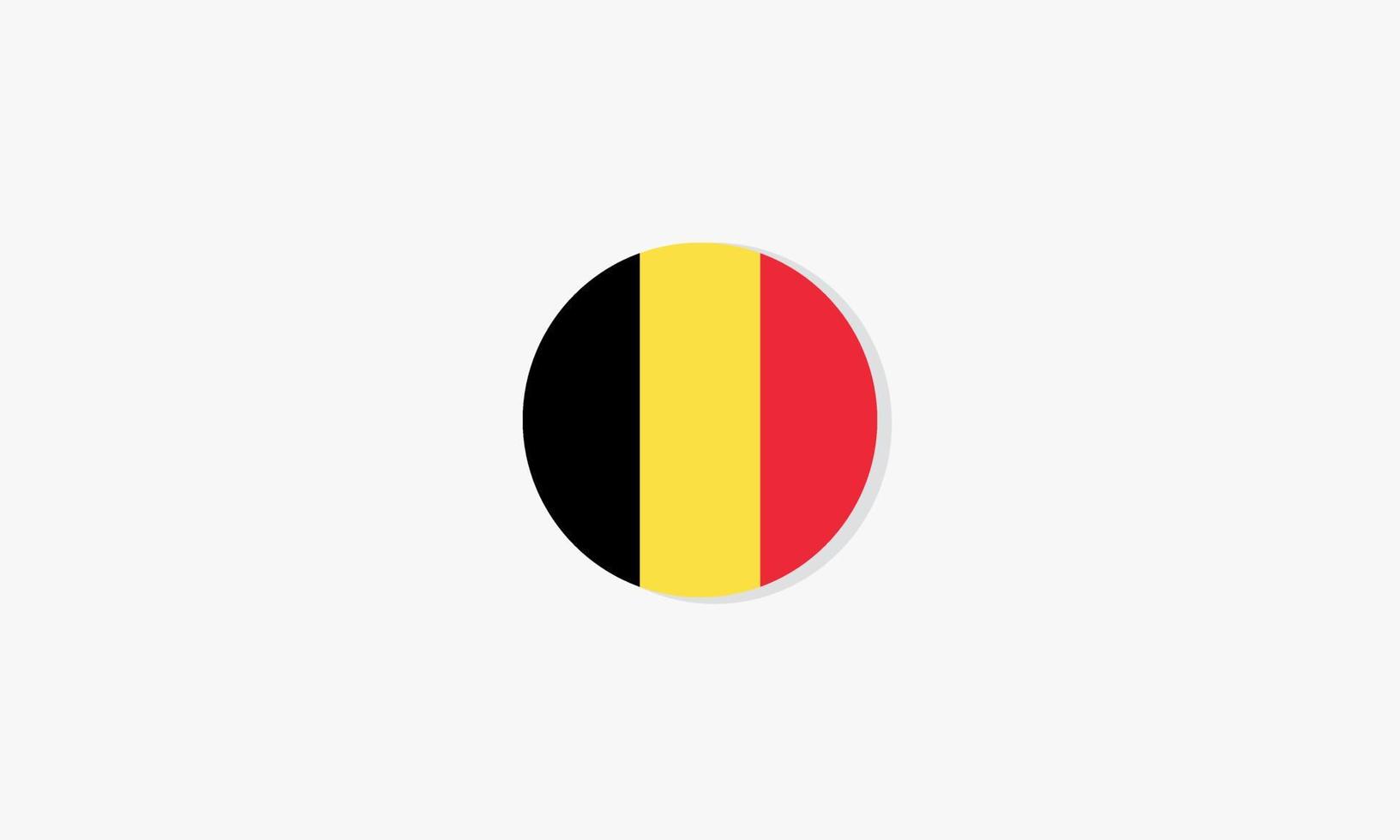 Belgique cercle drapeau vecteur de conception graphique.