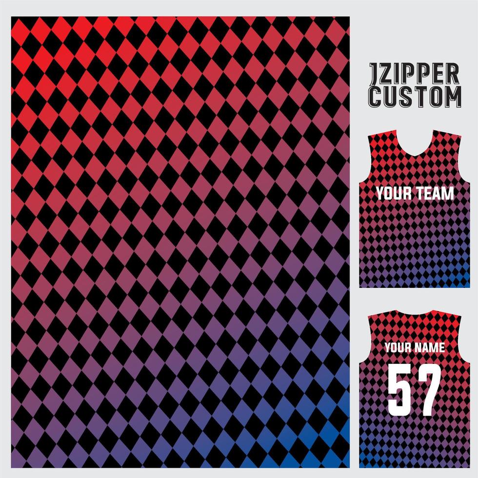 conception de maillot à motif vectoriel pour l'impression par sublimation sportive