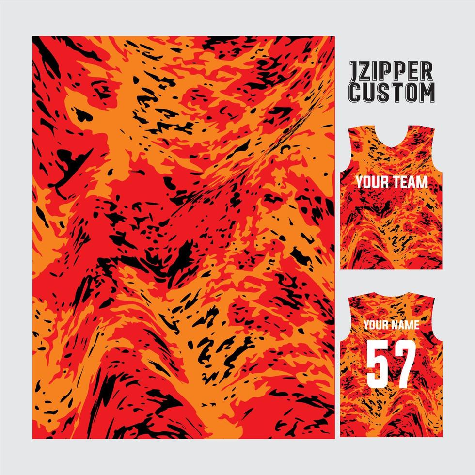 conception de maillot à motif vectoriel pour l'impression par sublimation sportive