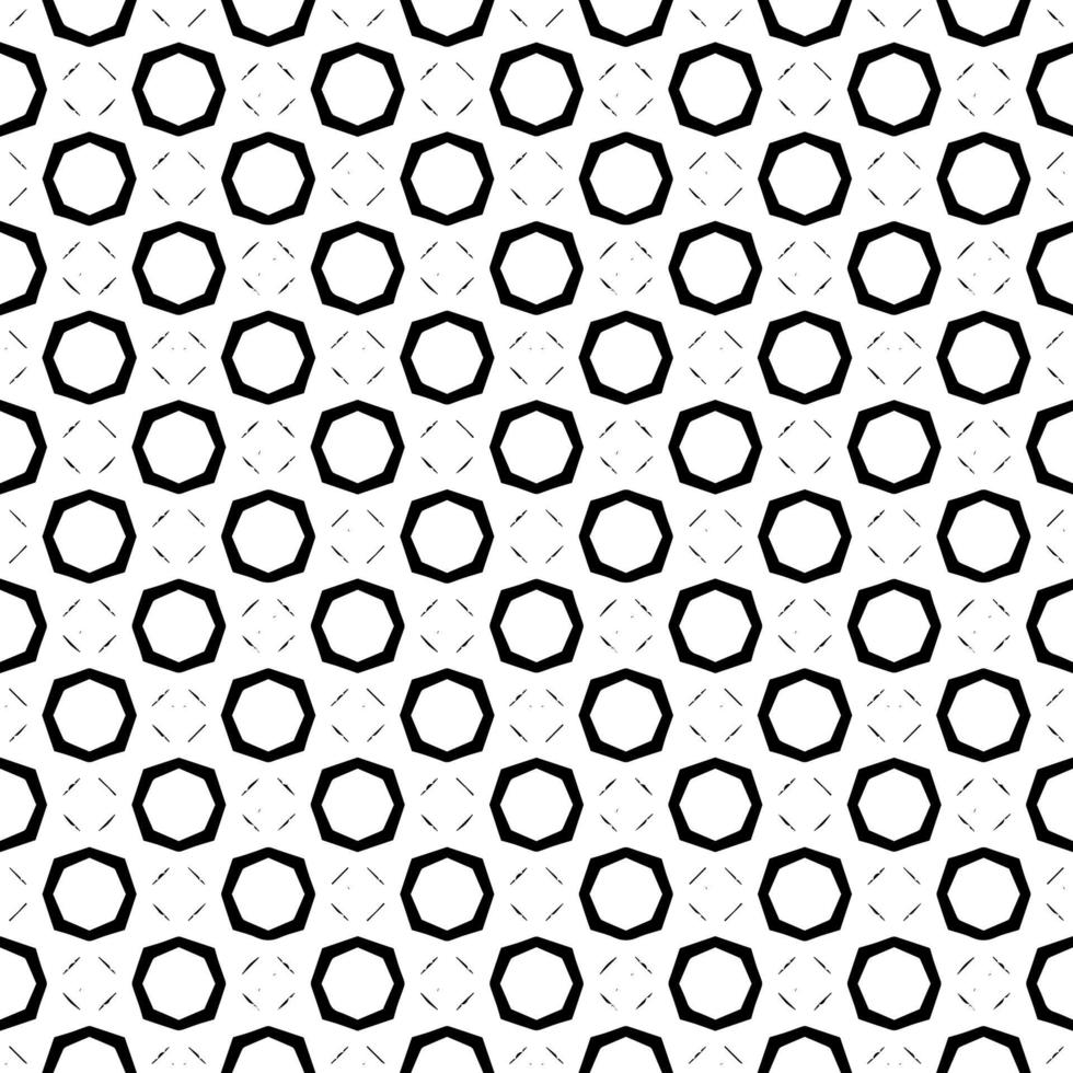 texture de motif de surface noir et blanc. bw conception graphique ornementale. ornements en mosaïque. modèle de modèle. vecteur