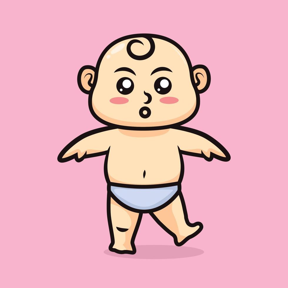 illustration de bébé mignon vecteur