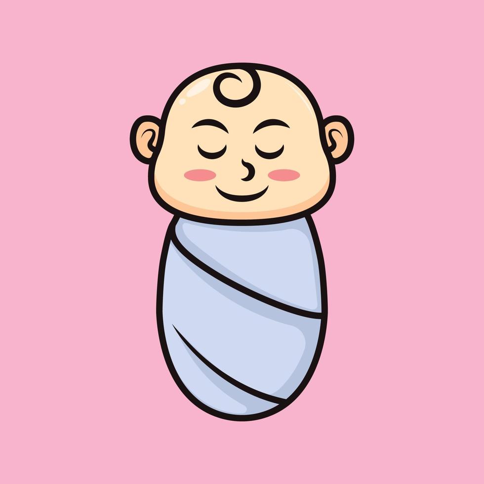 illustration de bébé mignon vecteur