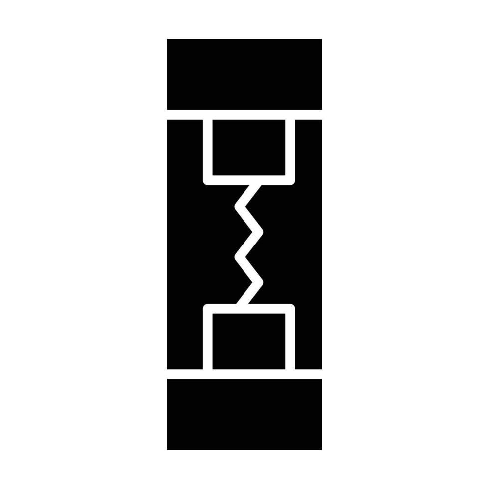 icône de glyphe de fusible vecteur