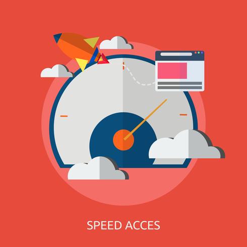 Speed And Acces Conceptuel illustration Design vecteur