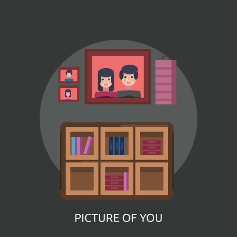 Picture Of You Illustration conceptuelle Design vecteur