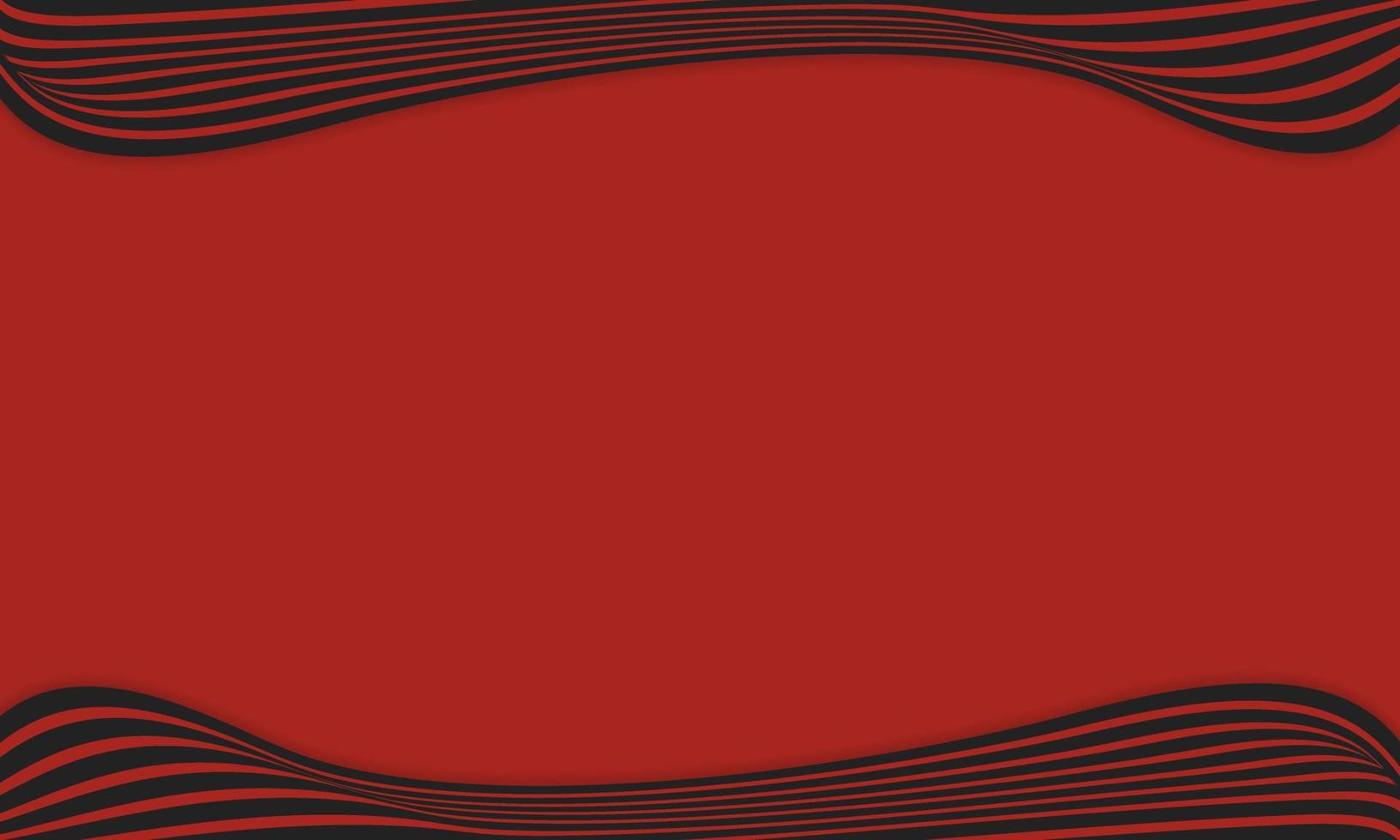 fond abstrait à rayures en rouge et noir avec motif de lignes ondulées. vecteur