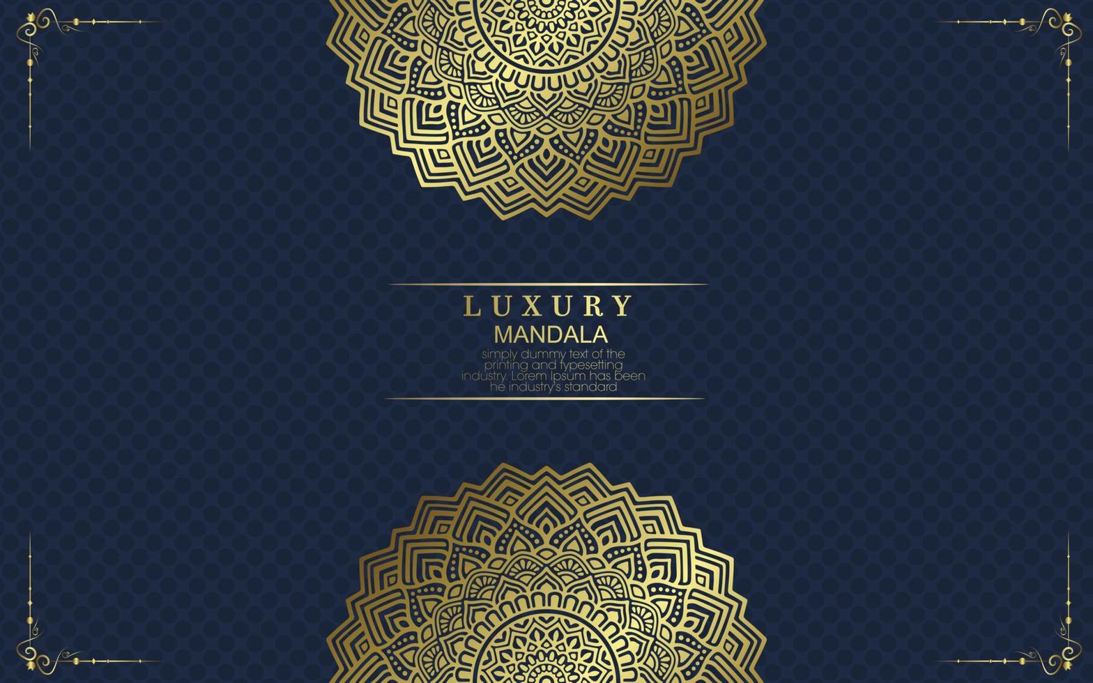 fond de mandala de luxe avec motif arabesque doré style islamique oriental oriental. mandala décoratif de style ramadan. mandala pour impression, affiche, couverture, brochure, dépliant, bannière vecteur