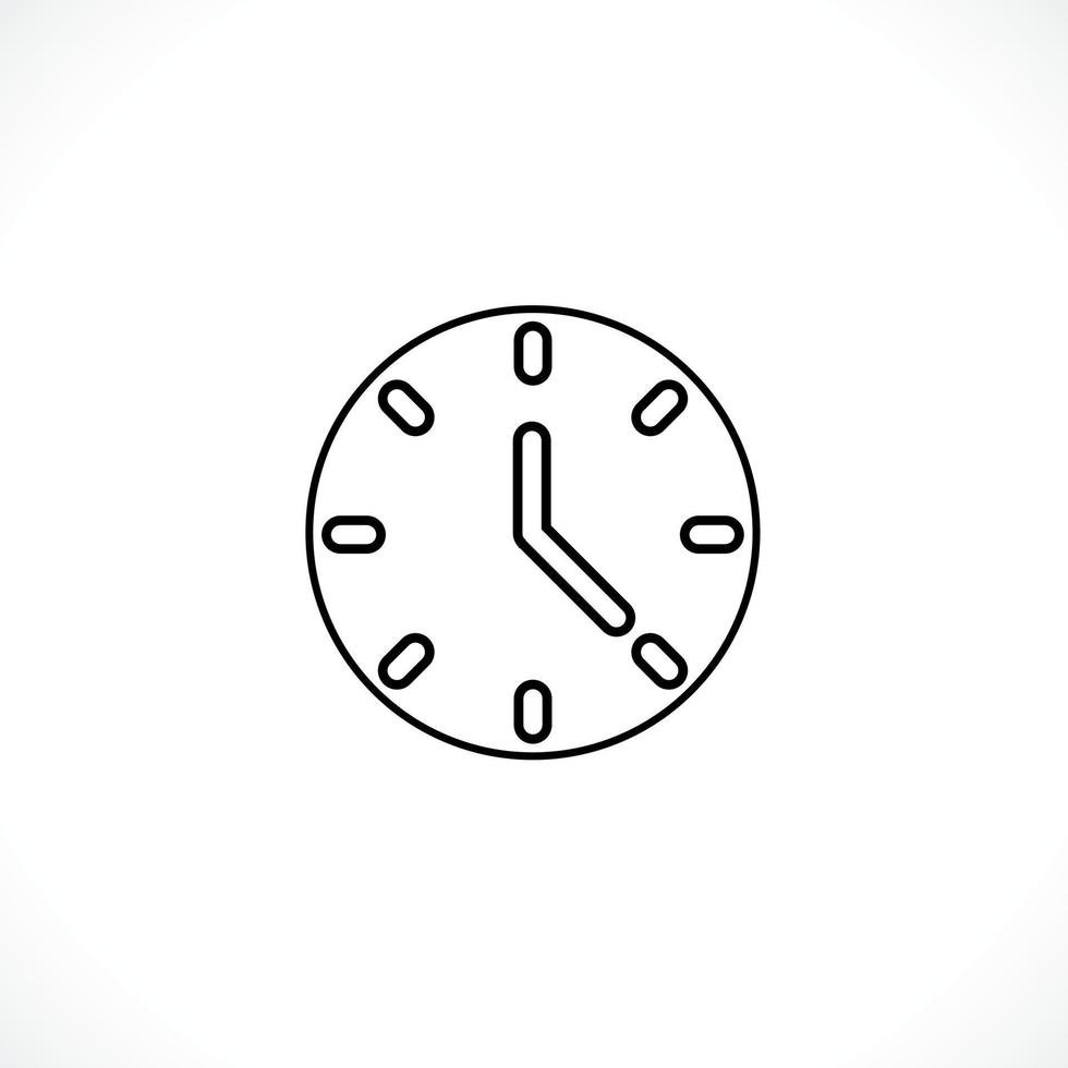 icône de l'horloge. style plat de symbole de temps d'horloge. concevoir l'icône du site Web, le logo, l'application, l'interface utilisateur. illustration - vecteur. eps10. vecteur