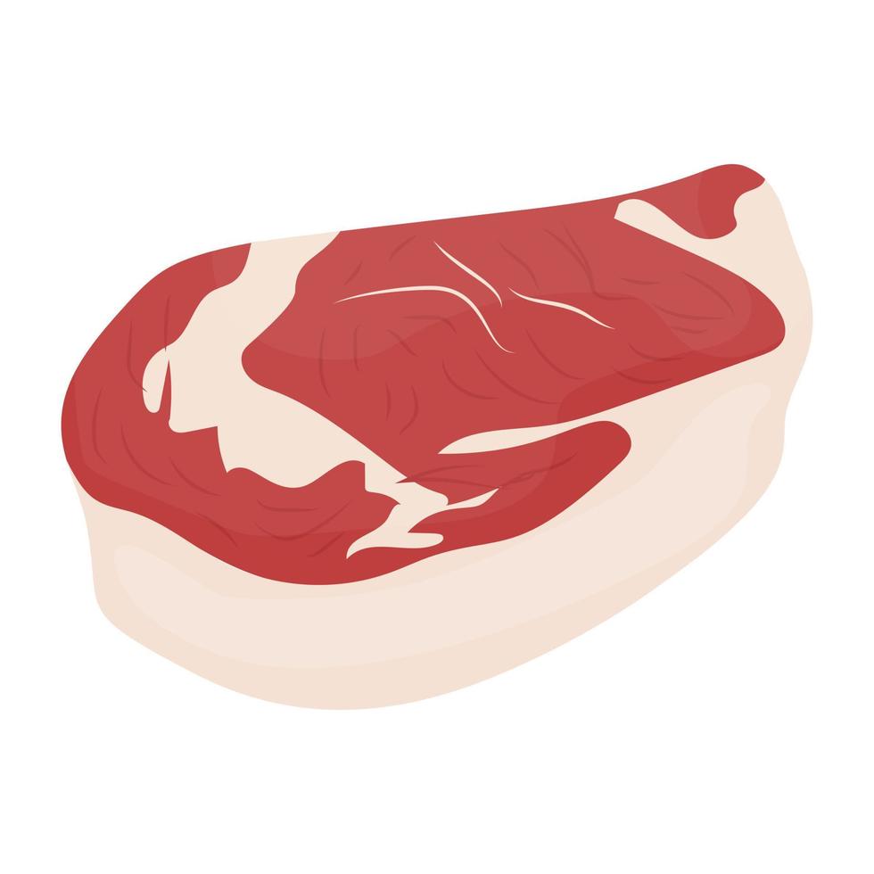 concepts de steak de paleron vecteur