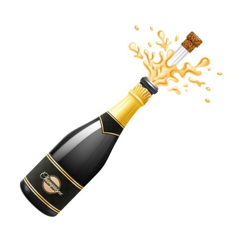 Champagne Explosion Illustration vecteur