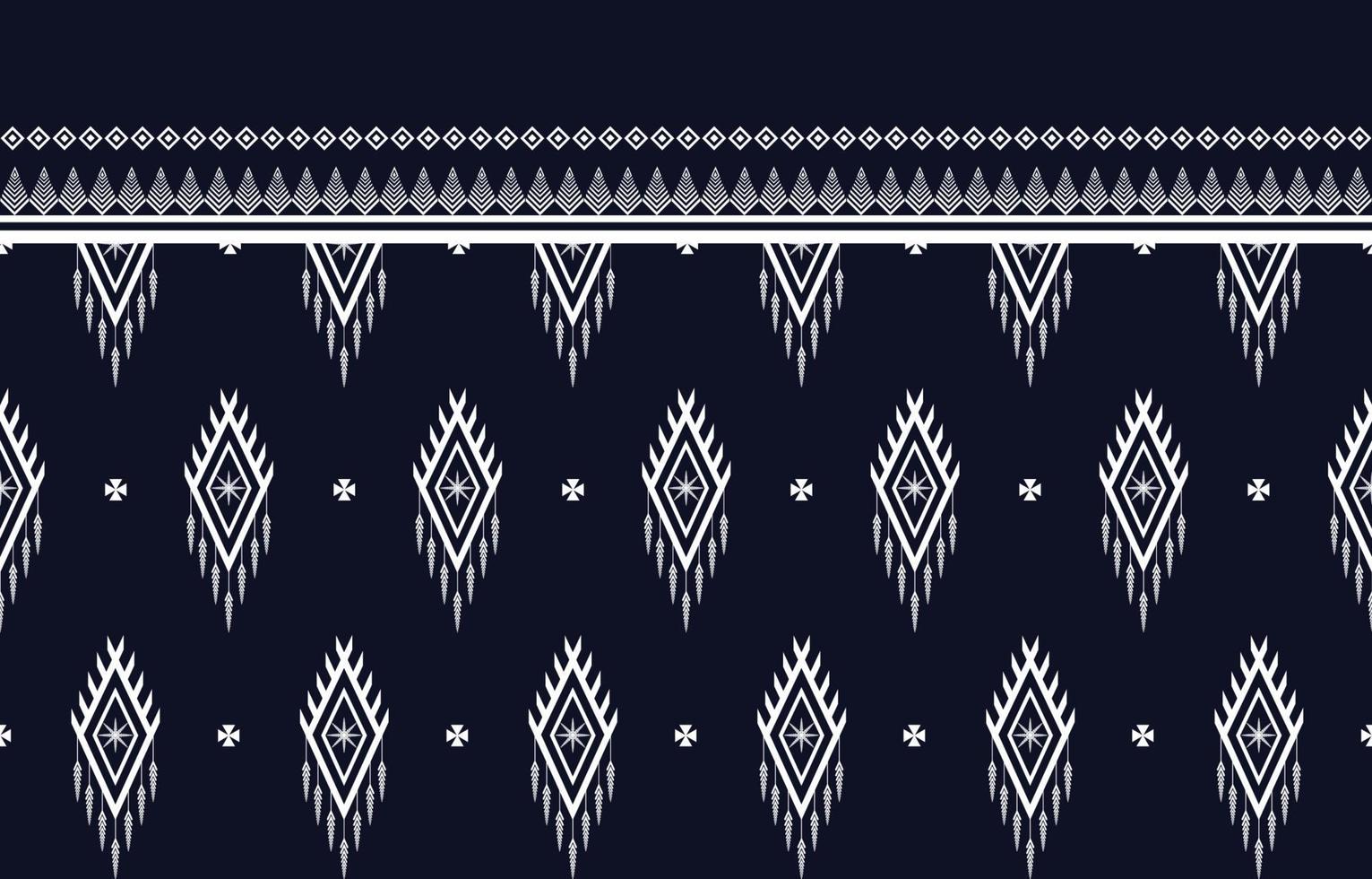motif géométrique ethnique harmonieux pour fond ou tapis, papier peint, emballage, batik, conception de rideaux à motif indigène. illustration vectorielle vecteur