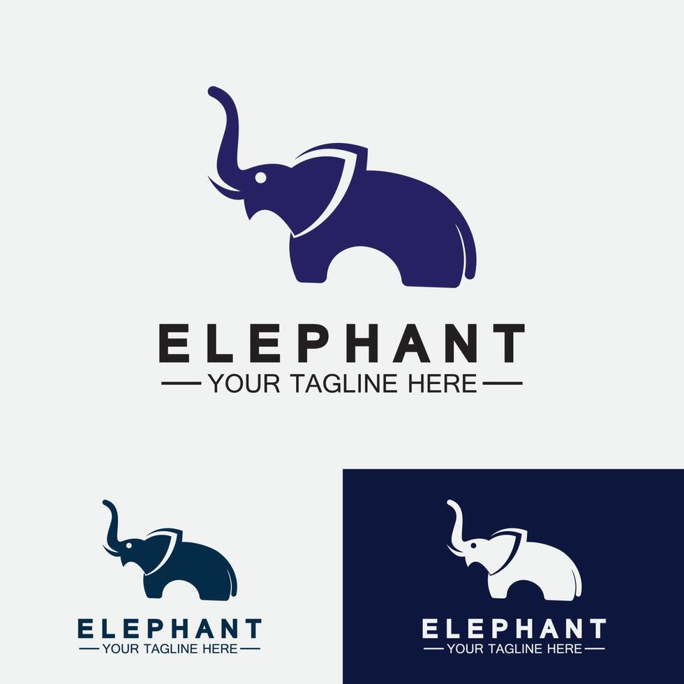 modèle de conception d'illustrateur de vecteur de logo d'éléphant