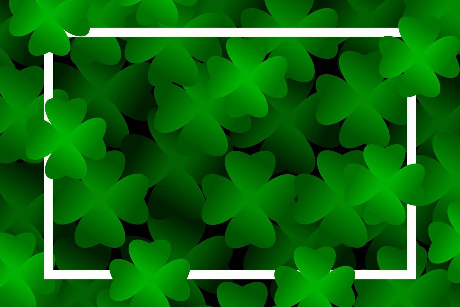 fond de feuilles de trèfle. adapté à la Saint-Patrick, au concept de la nature et à d'autres vecteur