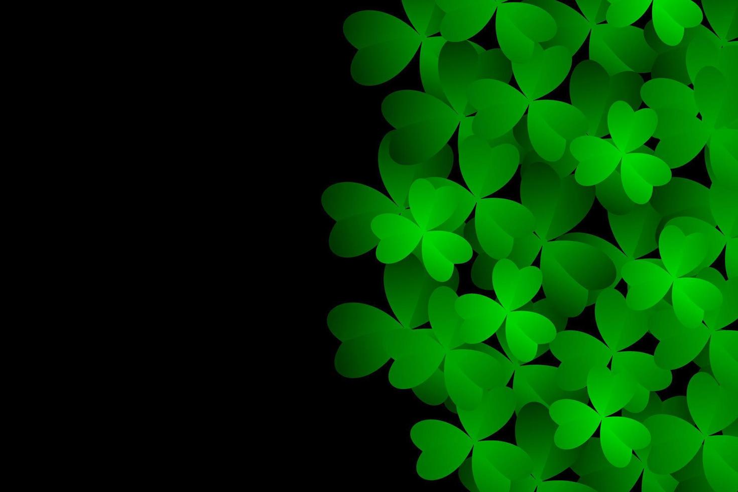 fond de feuilles de trèfle. adapté à la Saint-Patrick, au concept de la nature et à d'autres vecteur