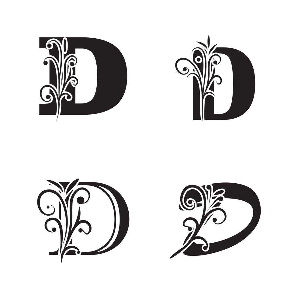 lettre d, modèle, logo, vecteur, icône, conception vecteur