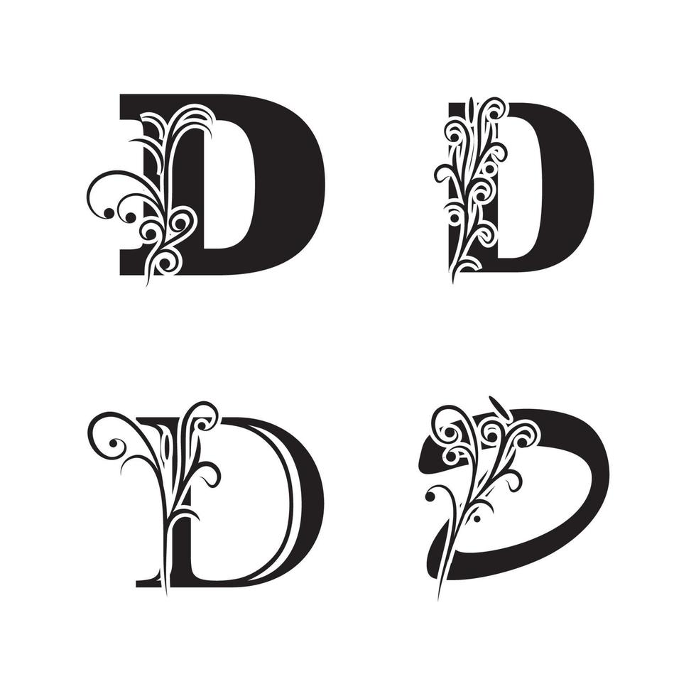 lettre d, modèle, logo, vecteur, icône, conception vecteur