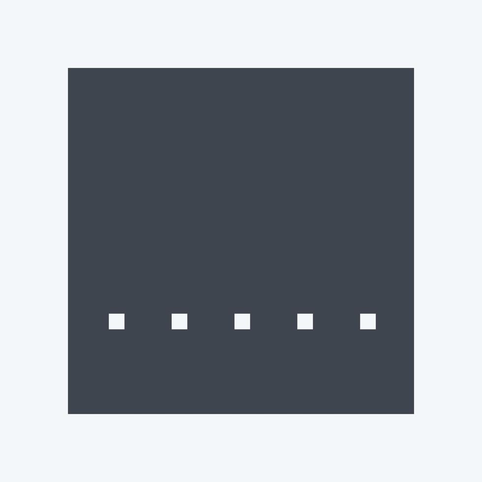 icône de recadrage original - style glyphe - illustration simple, trait modifiable vecteur