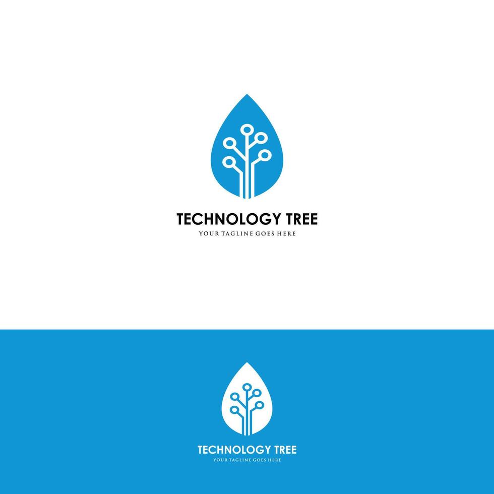 technologie, nature, sans fil, internet, réseau, modèle de logo vectoriel technologies