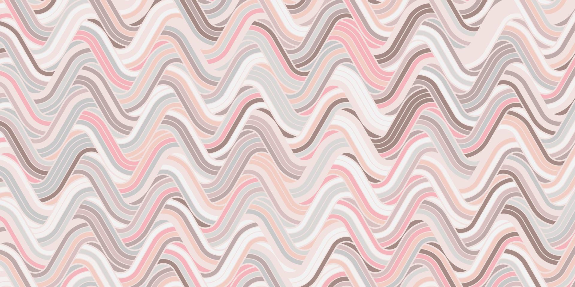 fond rose motif géométrique avec des lignes de rayures vague vecteur