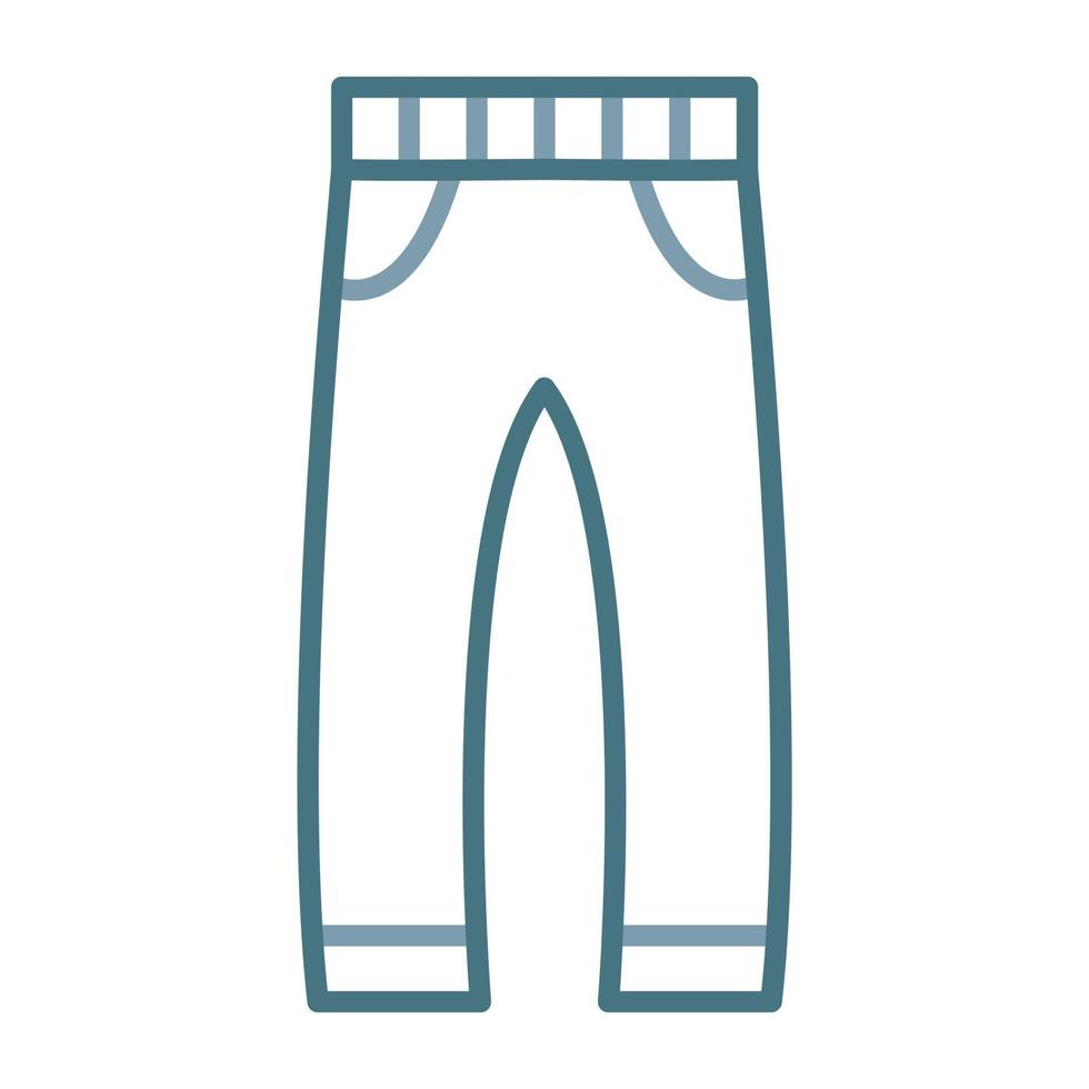 icône de deux couleurs de ligne de pantalon d'affaires vecteur