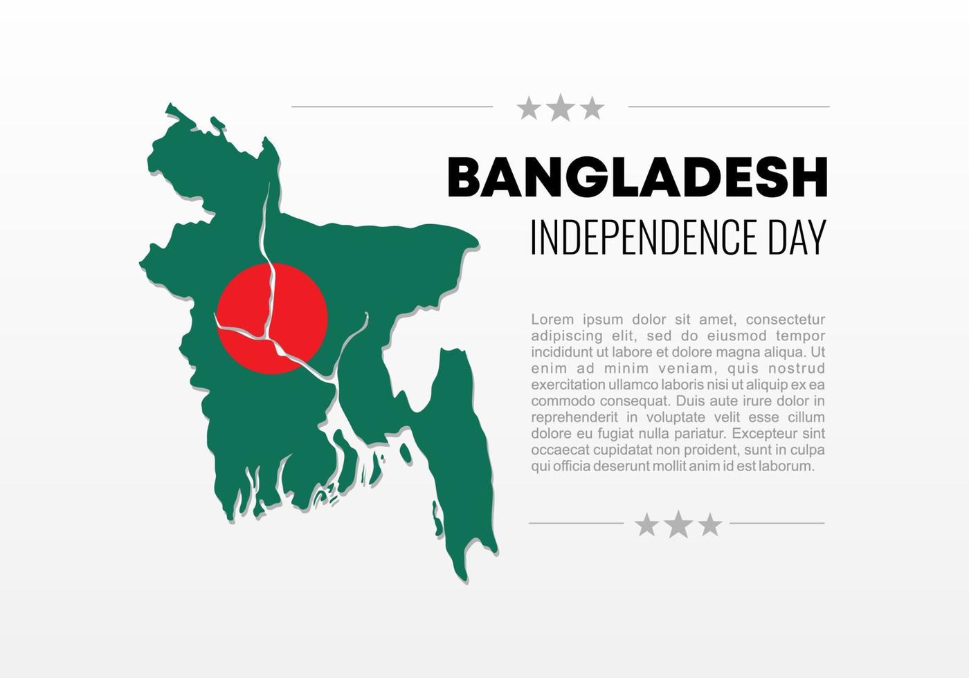 fond de la fête de l'indépendance du bangladesh le 26 mars. vecteur