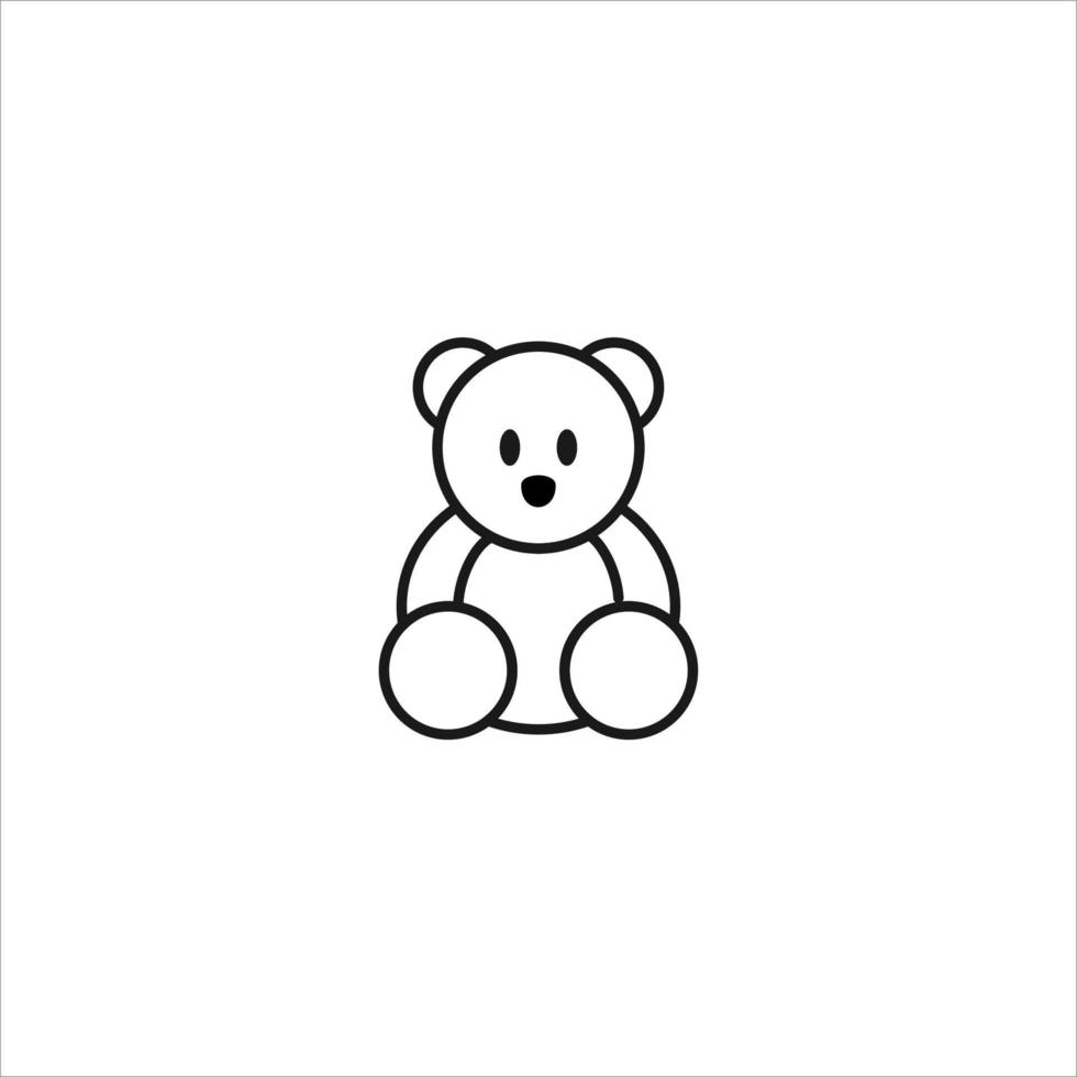 icône de ligne simple sur le thème bébé et enfants vecteur