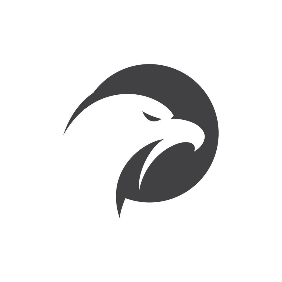vecteur de logo d'aigle, illustration de modèle d'icône d'aigle créatif