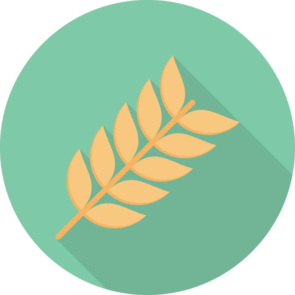 icône plate de cercle de blé vecteur